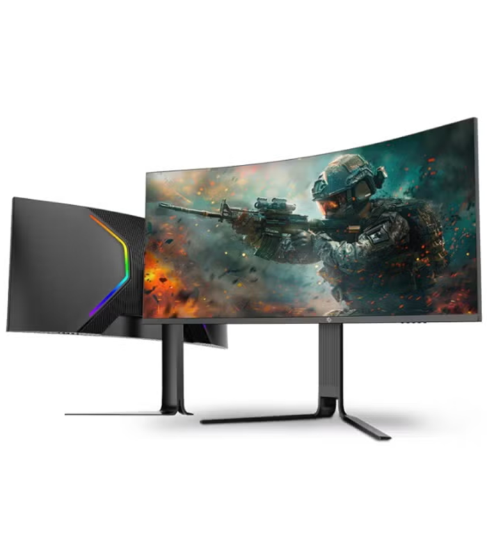 Porodo Gaming Ultra-Wide 34" Curved QHD Gaming Monitor with Ergonomic 3-Axis Stand